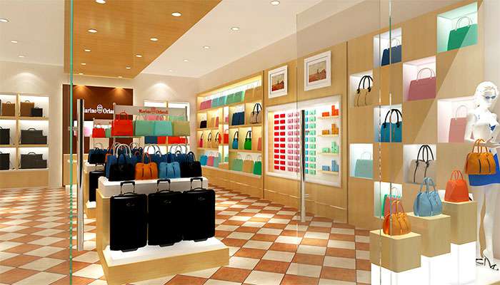 鄭州時(shí)尚女包專(zhuān)賣(mài)店裝修案例