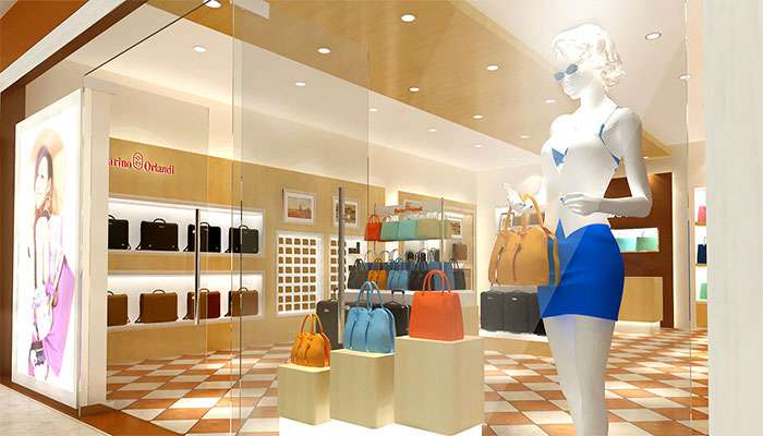 鄭州時(shí)尚女包專(zhuān)賣(mài)店裝修案例