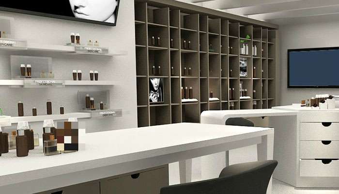 鄭州化妝品店鋪裝修設(shè)計案例