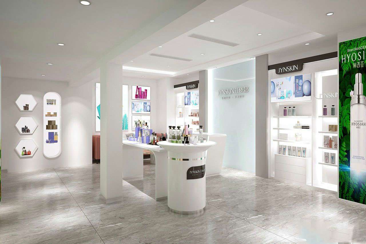 鄭州護膚品專賣店裝修設(shè)計效果圖