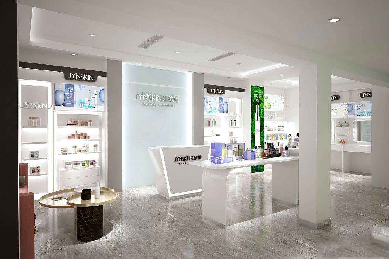 鄭州護膚品專賣店裝修設(shè)計效果圖