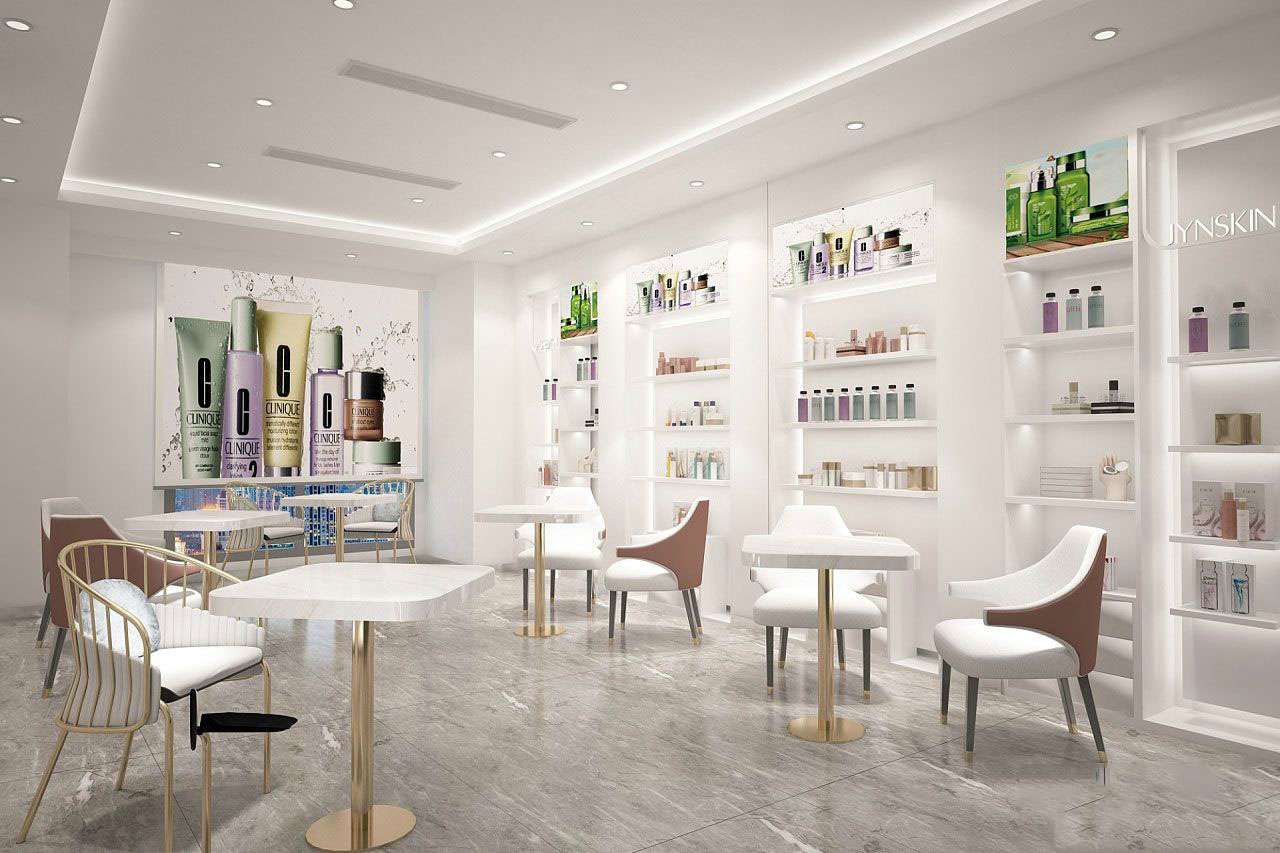 鄭州護膚品專賣店裝修設(shè)計效果圖