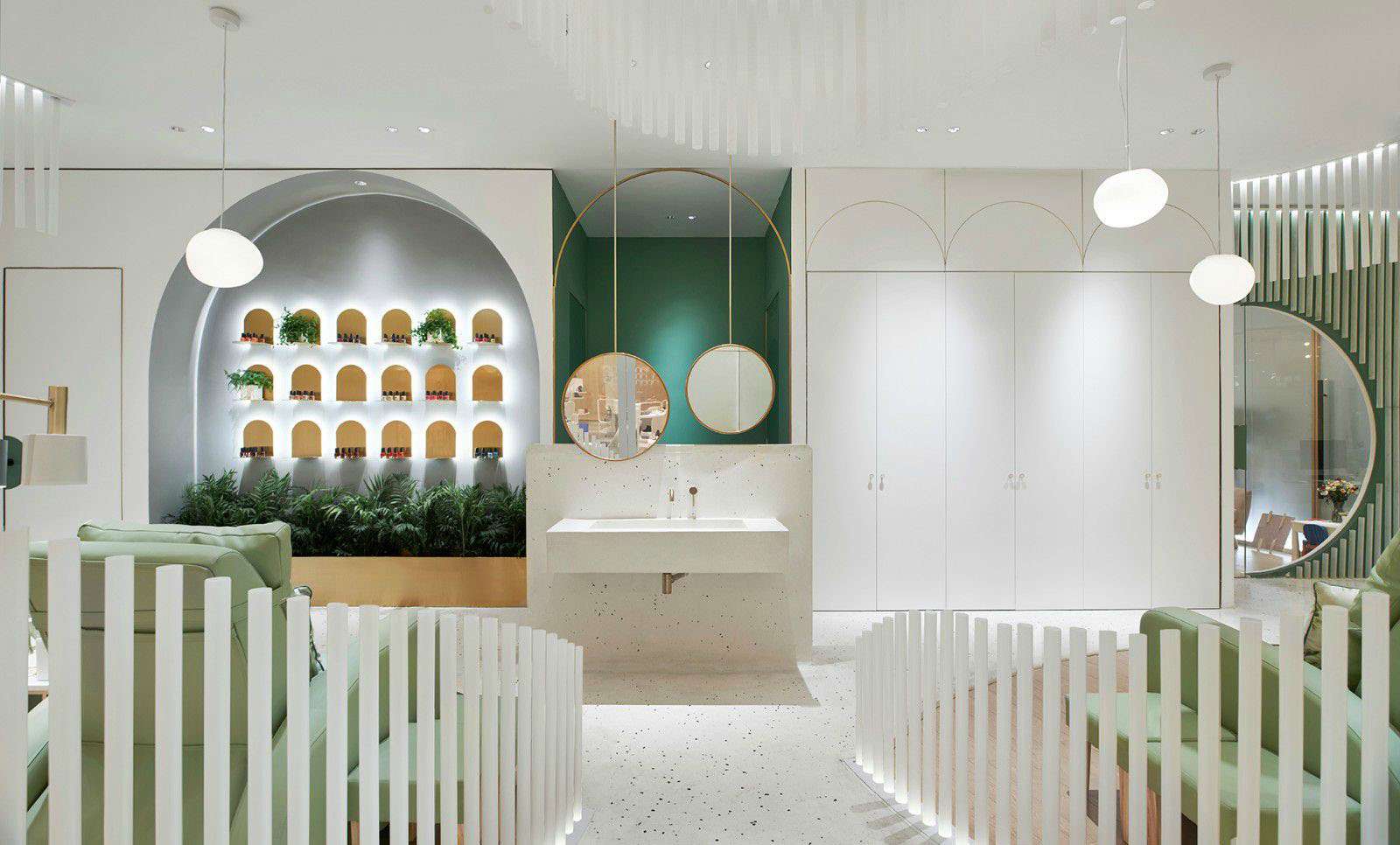 鄭州美甲店裝修設(shè)計(jì)效果圖