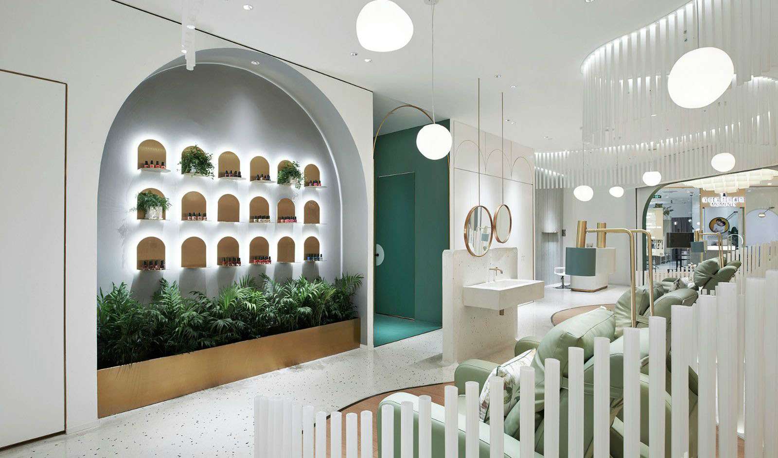 鄭州美甲店裝修設(shè)計(jì)效果圖