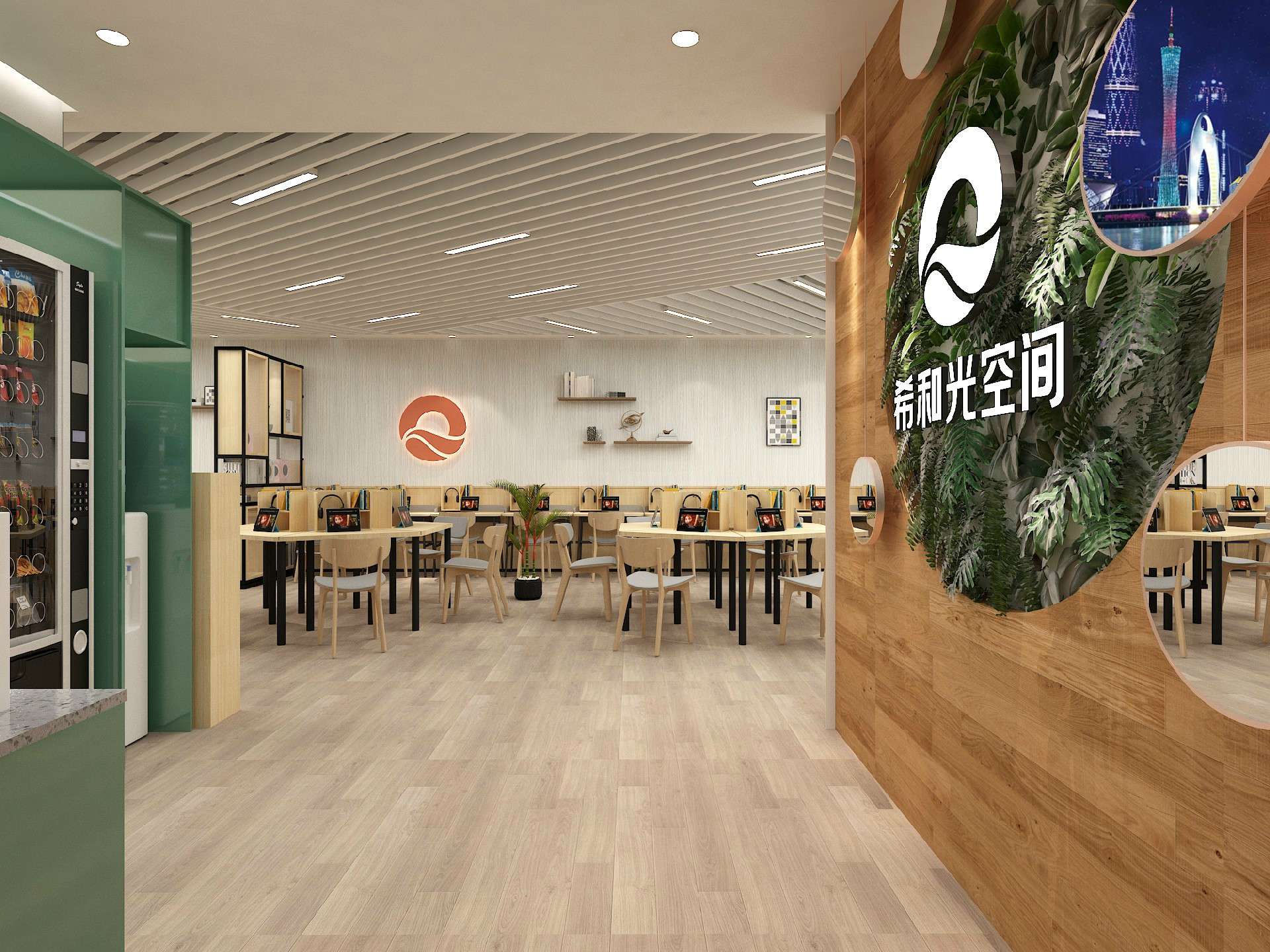 鄭州辦公室和培訓(xùn)室裝修設(shè)計案例