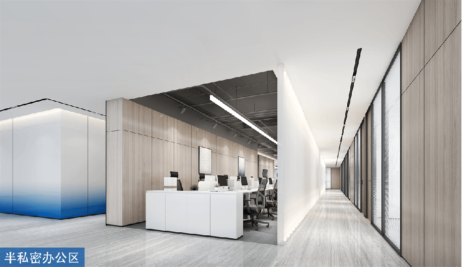1500平科技公司簡(jiǎn)約辦公室設(shè)計(jì)