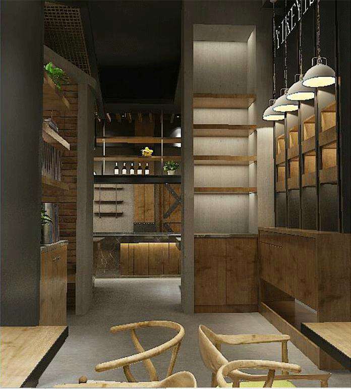 140平米快餐連鎖店設計裝修效果圖