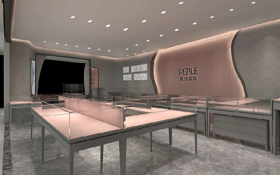 56平米珠寶首飾店設(shè)計效果圖