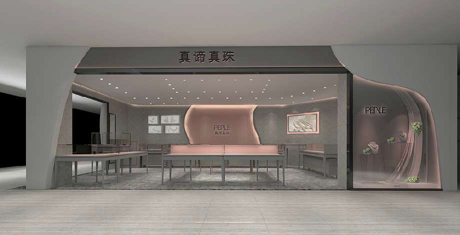 56平米珠寶首飾店設(shè)計效果圖