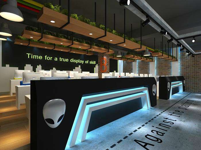 網(wǎng)咖裝修設(shè)計案例效果圖