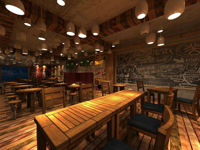 鄭州創(chuàng)意靜吧裝修設(shè)計效果圖