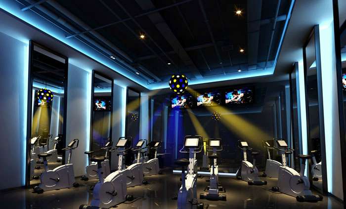 健身俱樂部裝修設(shè)計效果圖
