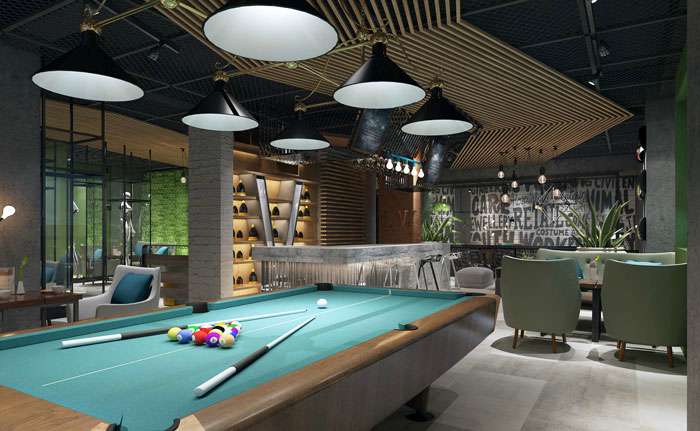 休閑健身會所裝修設(shè)計效果圖