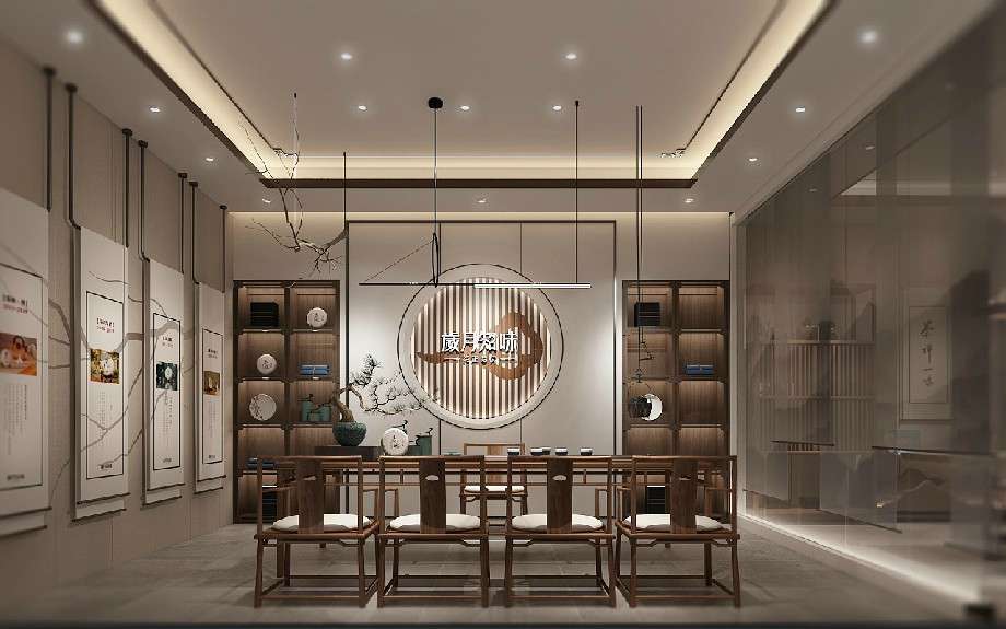 茶葉品牌形象店設(shè)計(jì)效果圖