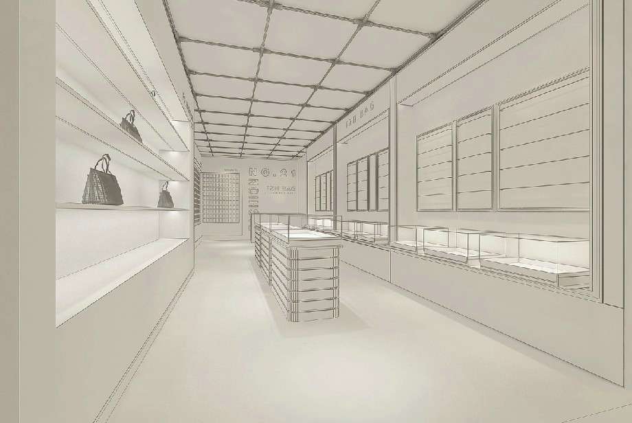 品牌女包專賣店裝修設(shè)計(jì)效果圖