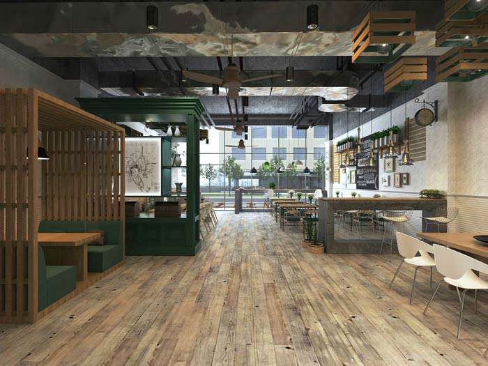 街角咖啡店裝修設(shè)計效果圖