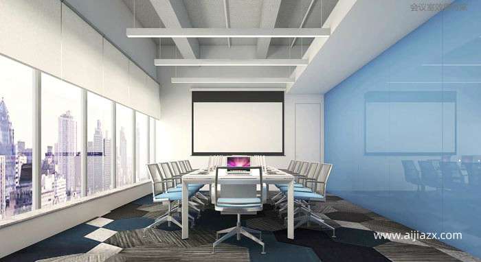 800平米機(jī)器人公司辦公室裝修設(shè)計效果圖