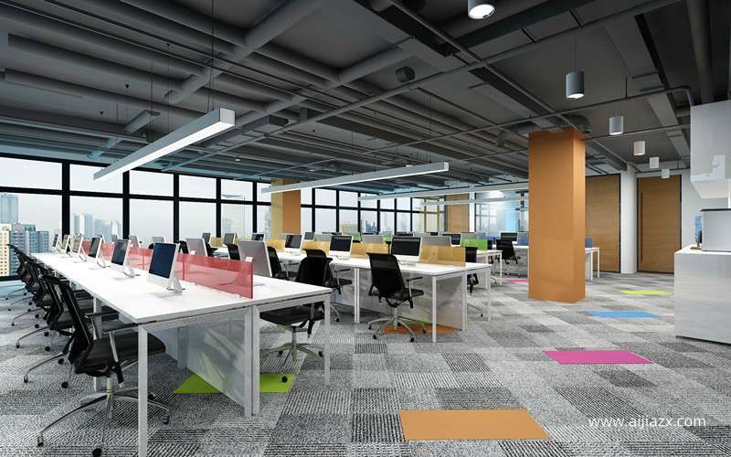 800平米公司辦公室設(shè)計效果圖