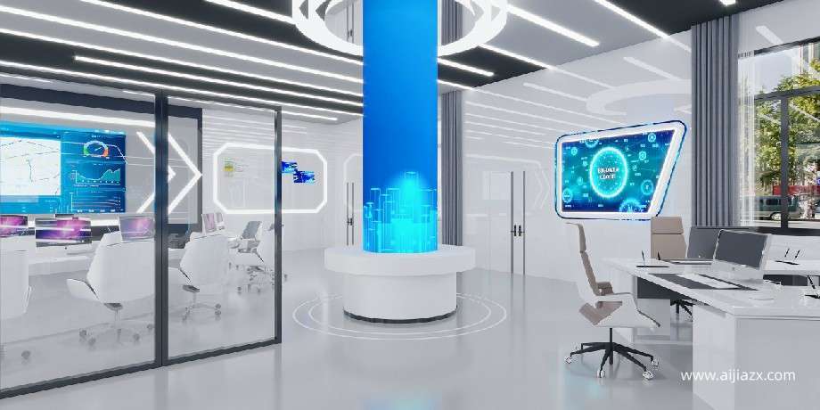 650平米企業(yè)科技展廳設計