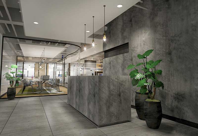 200平米工業(yè)風辦公室裝修設計效果圖