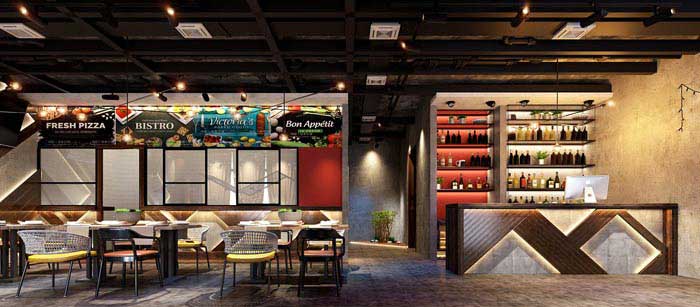 洛陽450平米烤肉店裝修設(shè)計效果圖