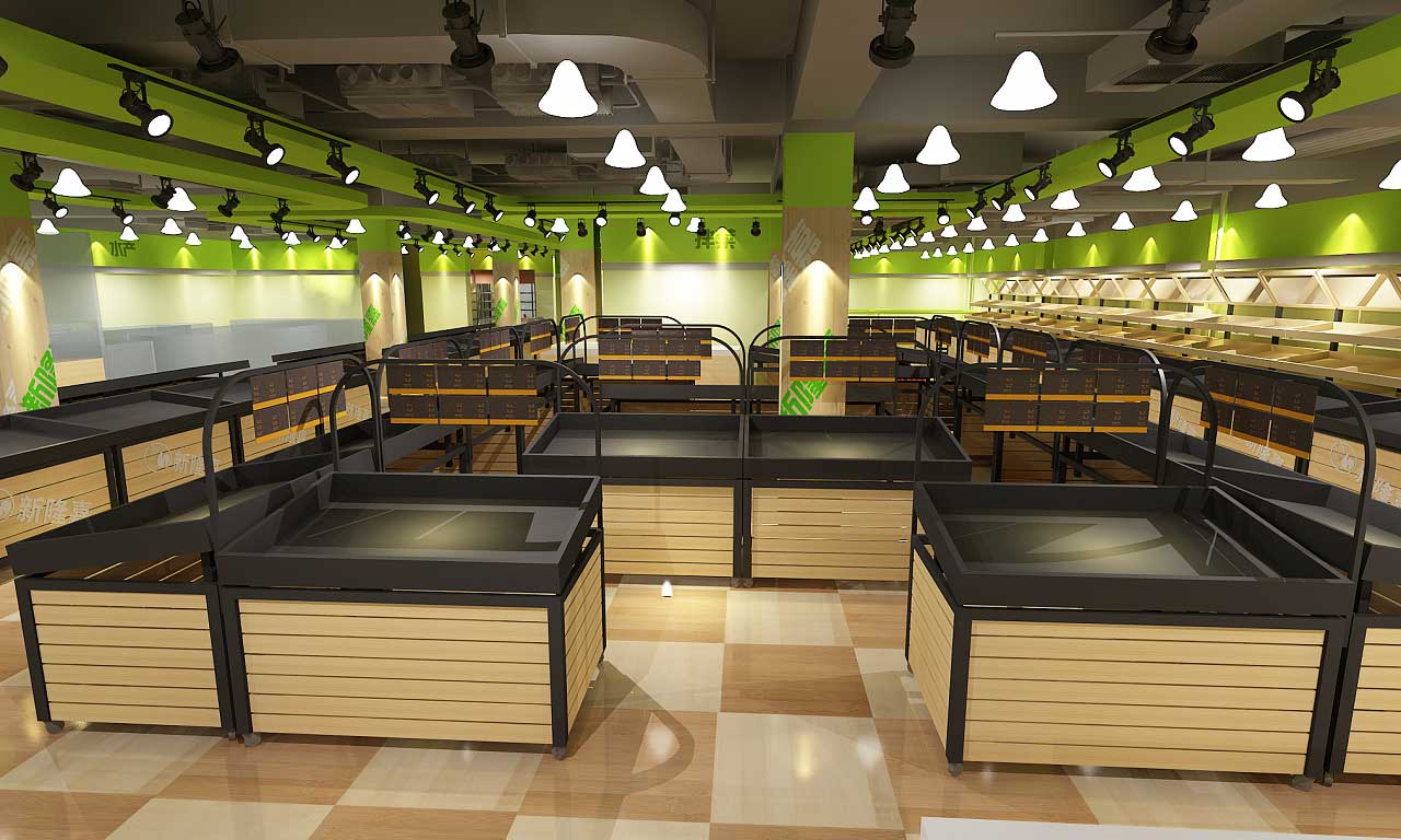 280平米鄭州生鮮超市裝修設(shè)計效果圖