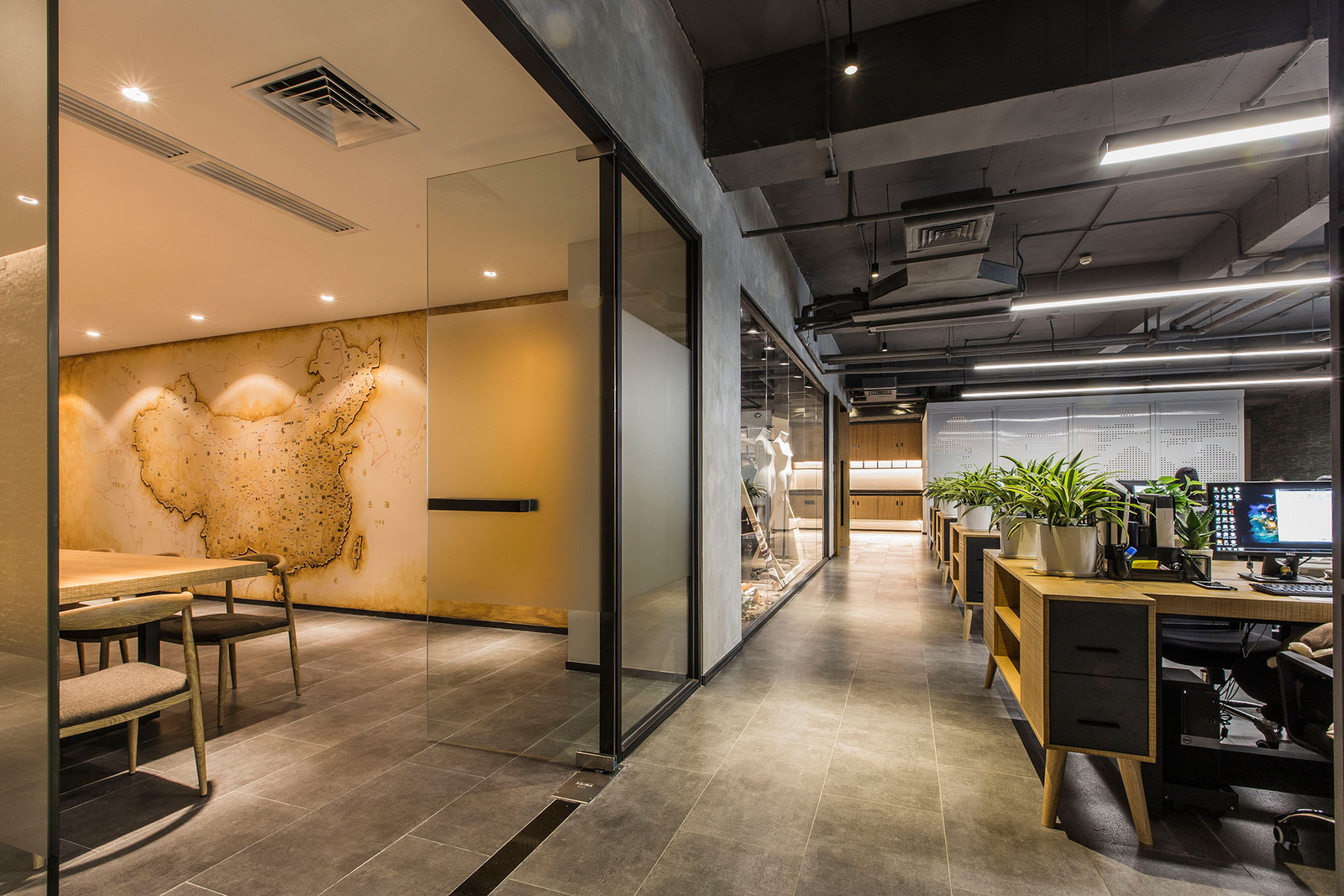 400平米鄭州辦公室設(shè)計裝修施工案例