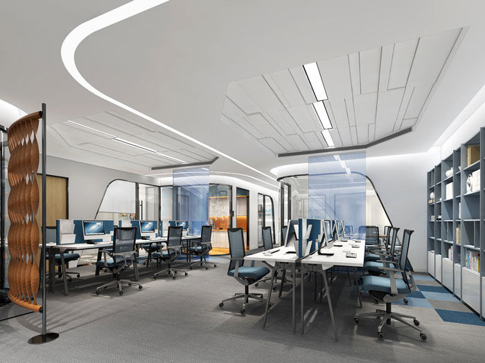 180平米辦公室翻新裝修設(shè)計效果圖