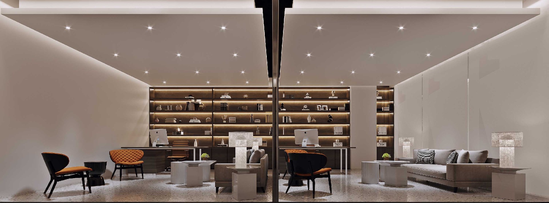 1500平米鄭州高端辦公室裝修設(shè)計效果圖