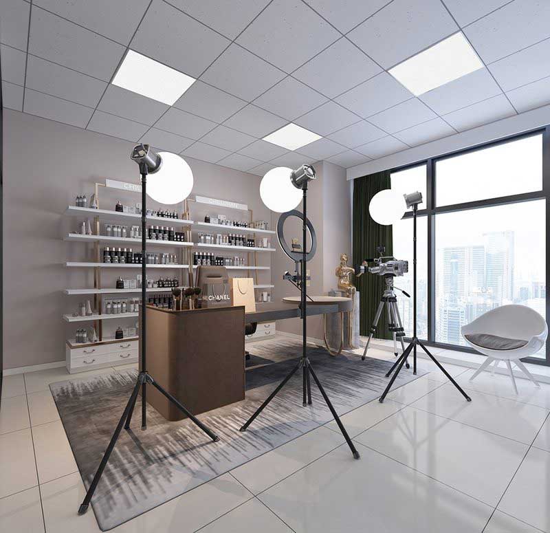 鄭州東區(qū)電商直播間裝修設(shè)計效果圖