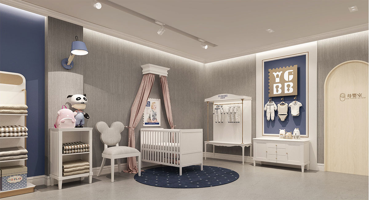 母嬰用品專(zhuān)賣(mài)店設(shè)計(jì)裝修效果圖