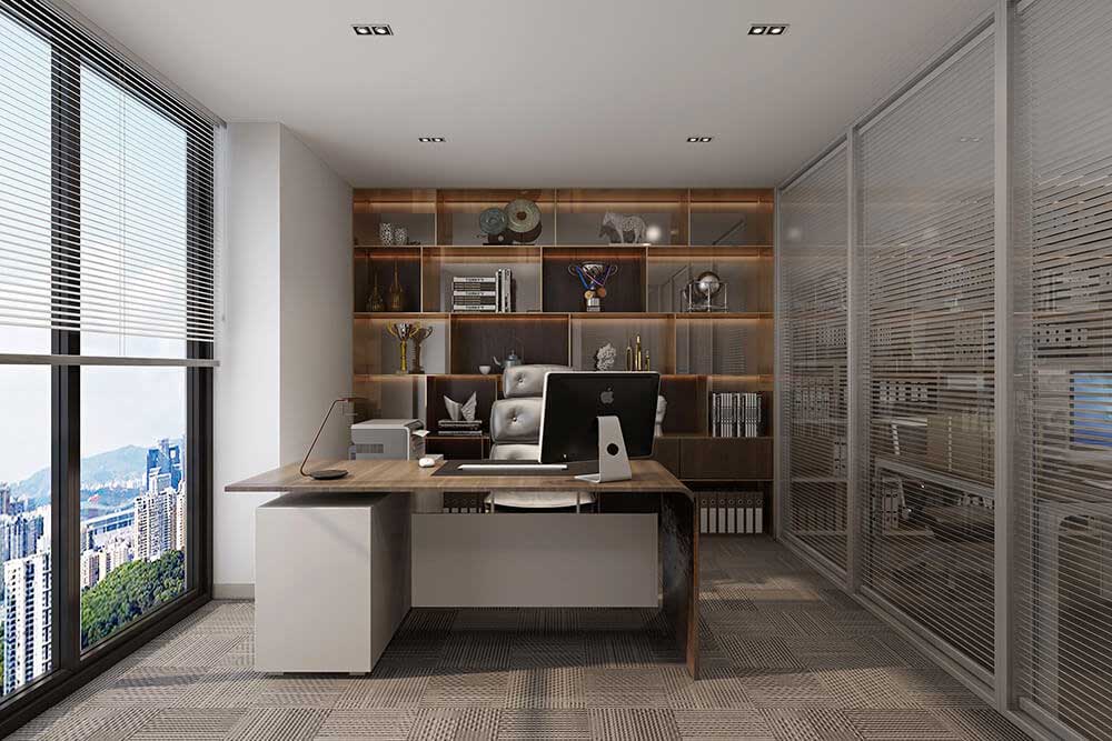 600平米國(guó)企辦公室裝修效果圖-600平米國(guó)企辦公空間設(shè)計(jì)