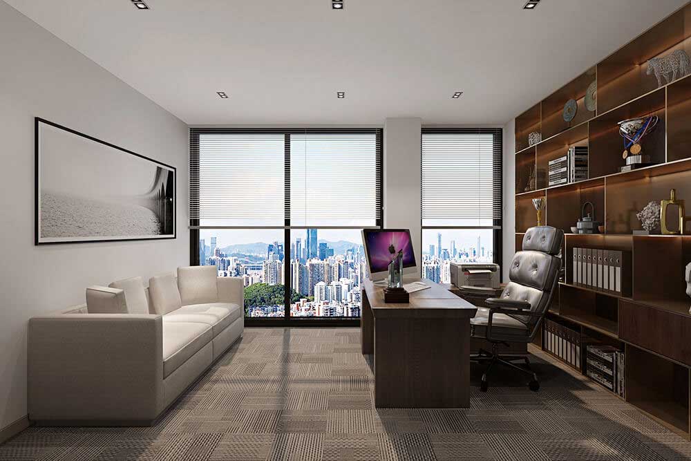 600平米國(guó)企辦公室裝修效果圖-600平米國(guó)企辦公空間設(shè)計(jì)