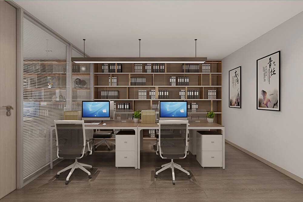 600平米國(guó)企辦公室裝修效果圖-600平米國(guó)企辦公空間設(shè)計(jì)