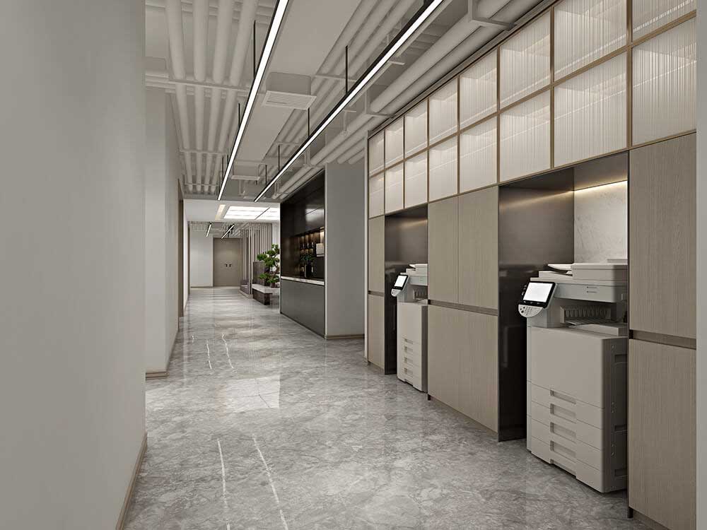 600平米國(guó)企辦公室裝修效果圖-600平米國(guó)企辦公空間設(shè)計(jì)