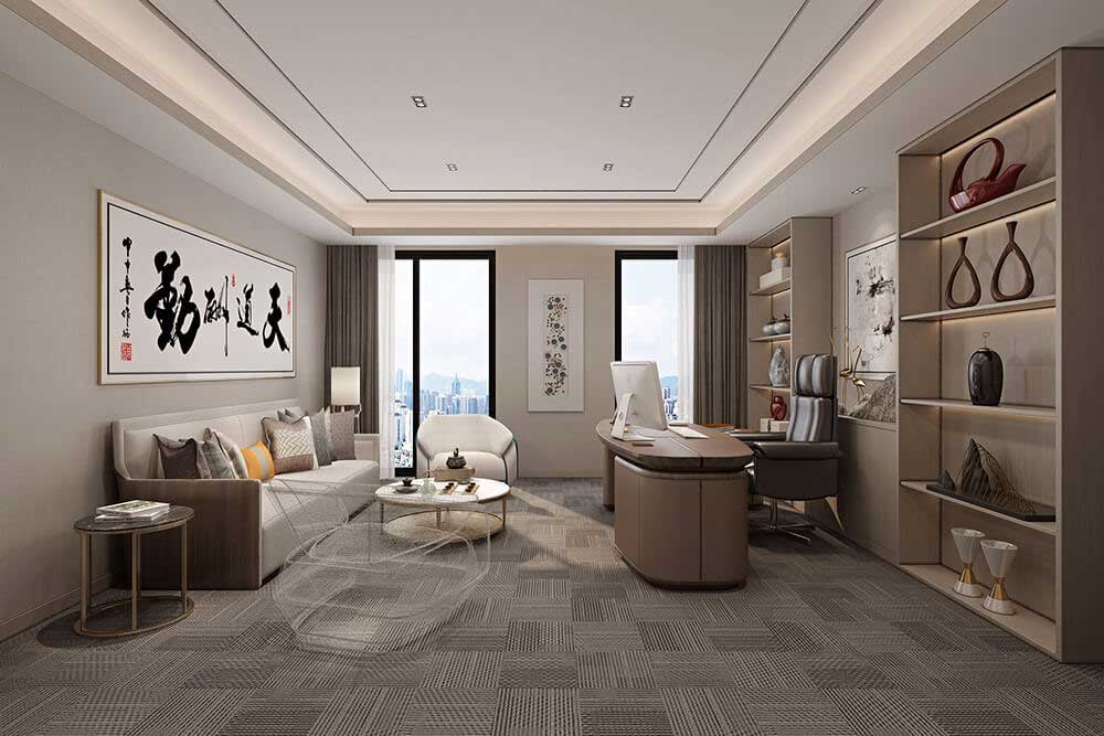 600平米國(guó)企辦公室裝修效果圖-600平米國(guó)企辦公空間設(shè)計(jì)