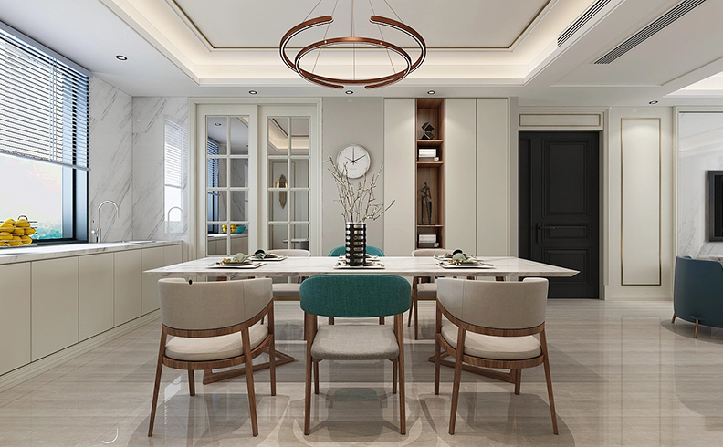 125平米鄭州家裝設(shè)計-永威西郡家裝設(shè)計效果圖