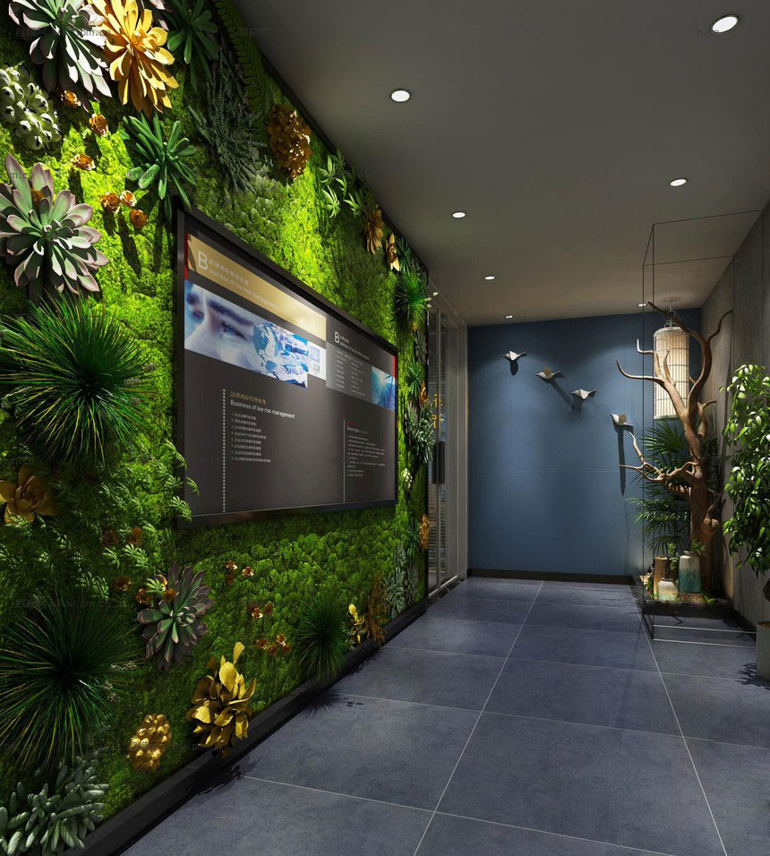 鄭州辦公室設計-工業(yè)風辦公室設計效果圖