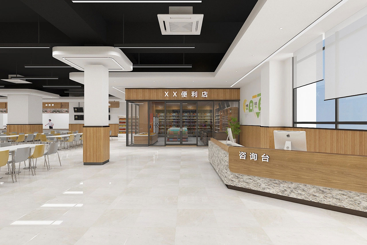 工廠員工食堂設(shè)計-廠區(qū)食堂裝修設(shè)計效果圖