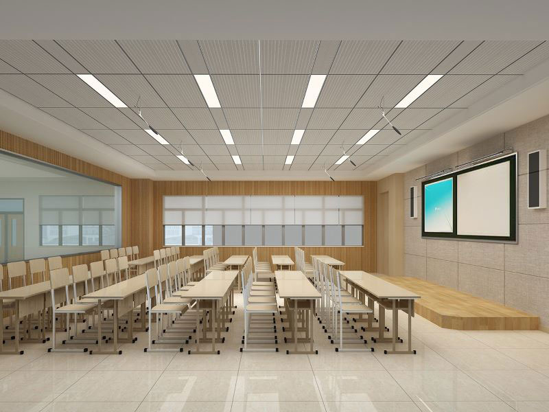 鄭州畫室辦公空間設(shè)計-教室裝修設(shè)計效果圖