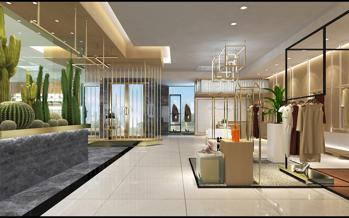 230平米品牌服裝門店裝修設(shè)計(jì)效果圖
