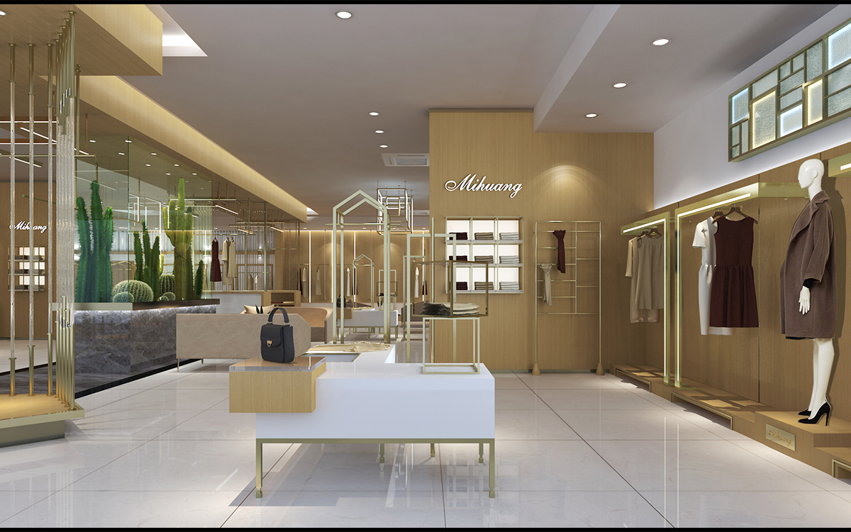 230平米品牌服裝門店裝修設(shè)計(jì)效果圖