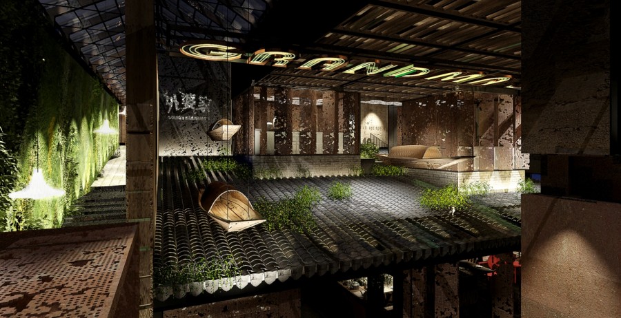 600平方烤肉店面裝修設(shè)計效果圖