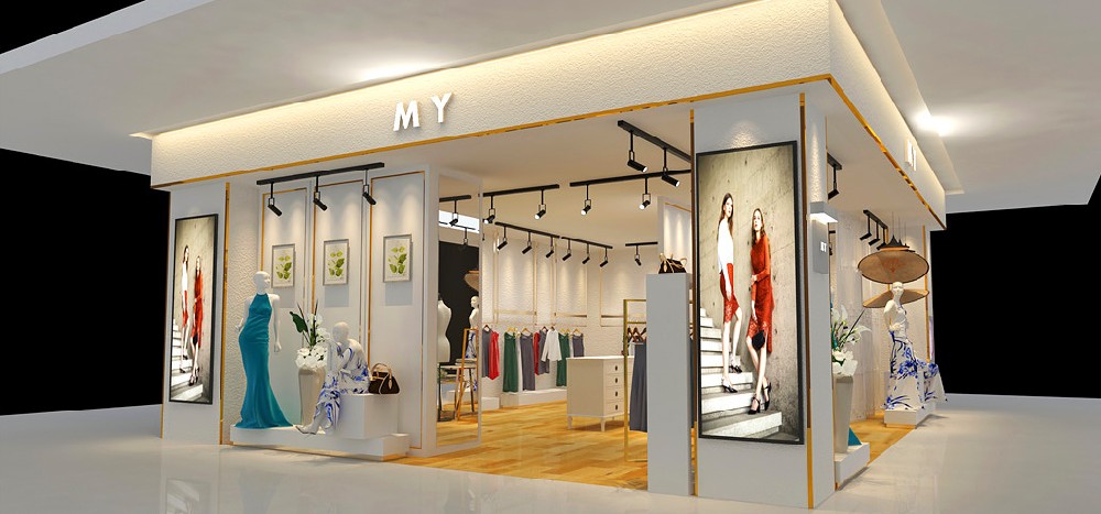 45平米女裝專賣店裝修設(shè)計效果圖