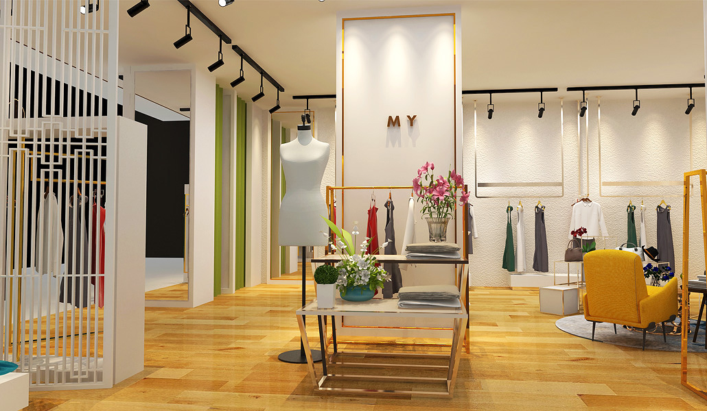 45平米女裝專賣店裝修設(shè)計效果圖