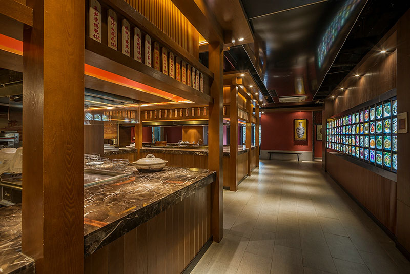 800平古典風(fēng)格餐廳裝修設(shè)計效果圖