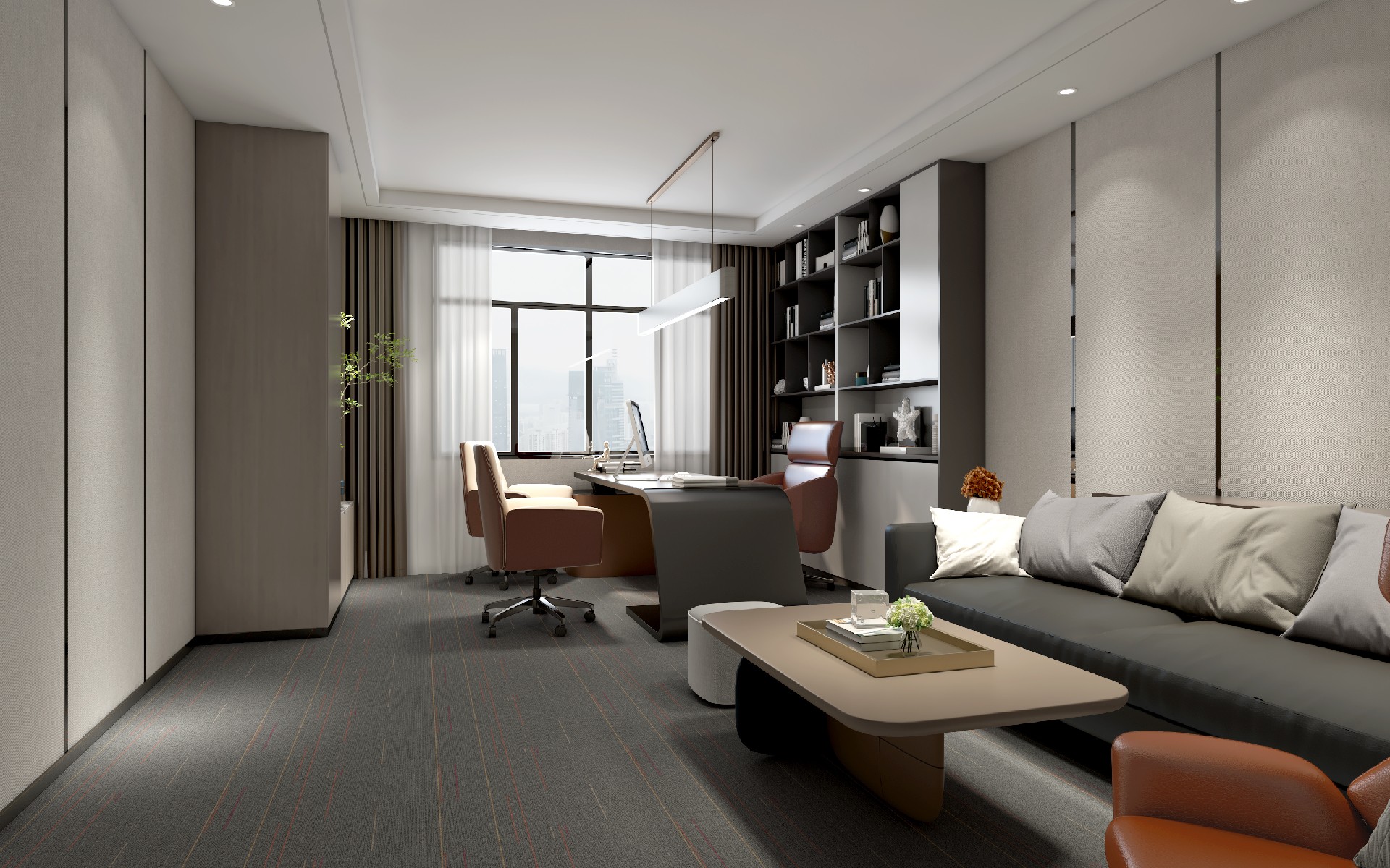 1500平米辦公室裝修設(shè)計效果圖