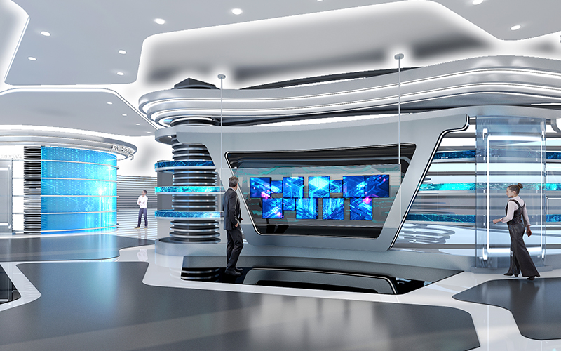 1000平米企業(yè)數(shù)字展廳設(shè)計(jì)效果圖