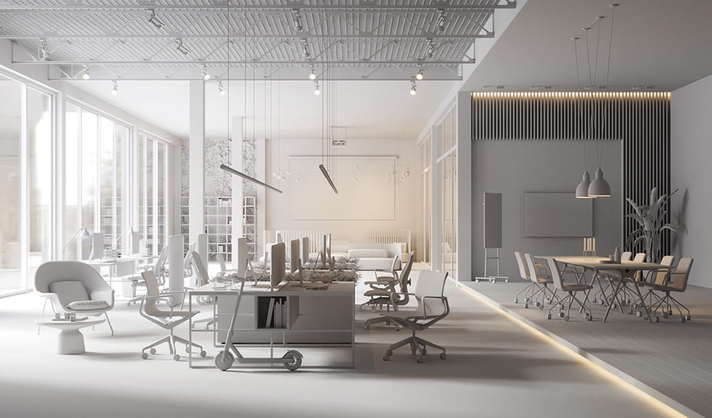 120平米現(xiàn)代風格辦公室裝修設計