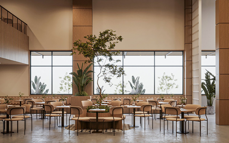 400平米靜語(yǔ)茶舍裝修設(shè)計(jì)效果圖